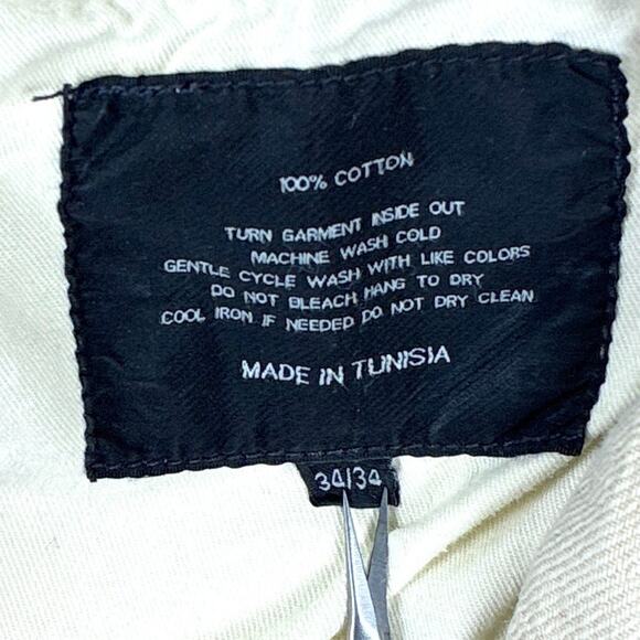 Ralph Lauren Black Label Straight Jeans Mens 34x34 (36x34) Tan Button Fly Preppy - Picture 9 of 11